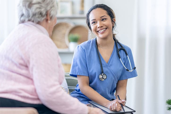 Patient with Nurse