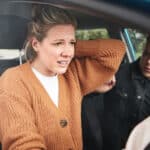 Lady with Whiplash Auto Accident Injury